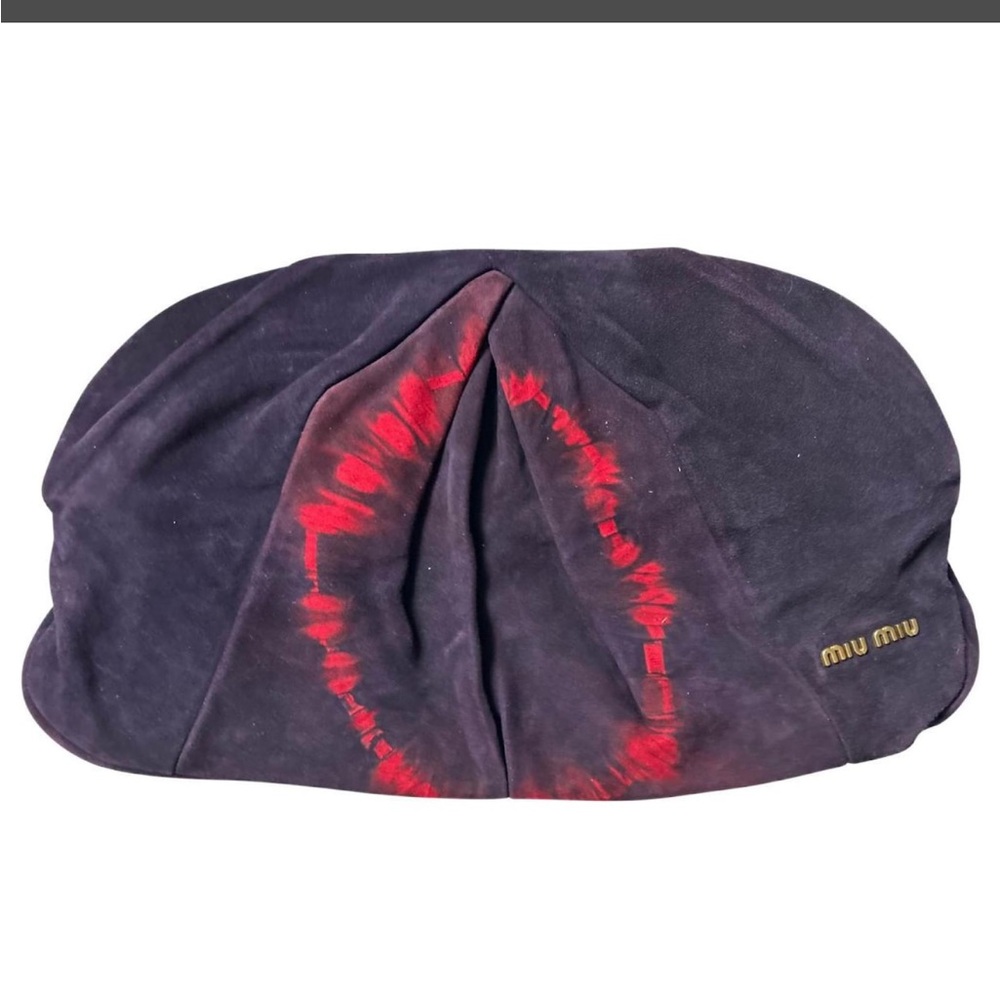 ISO miu miu oversized tie dye clutch